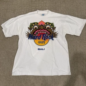 VINTAGE Hard Rock Cafe Bali TShirt Grafik XL weiß Tee - Bild 1 von 3