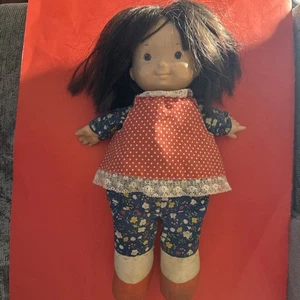 1973 Fisher Price Jenny Lapsitter Puppe weicher Körper Vinyl Kopf & Hände #201 Vintage - Bild 1 von 5