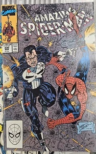 1990 AMAZING SPIDERMAN #330 Larsen art Cover PUNISHER Eddie Brock MJ BLACK CAT - Picture 1 of 2