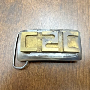 Vintage Champ Gürtelschnalle Made in USA C2C Messing 2 3/4 Zoll - Bild 1 von 5