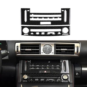Carbon Fiber Interior Center Control AC Trim Cover For LEXUS IS250 IS300 IS350 - Foto 1 di 13