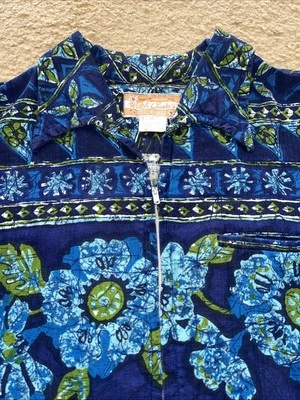 CAMISA VINTAGE 1960’S 1970’S WALTAH CLARKE’S CORTEZA HAWAIANA TELA CREMALLERA LRG ALOHA Foto 1 de 4