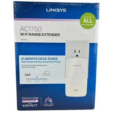 LINKSYS RE6800 AC1750 Wi-Fi Range Extender - Image 1 of 2
