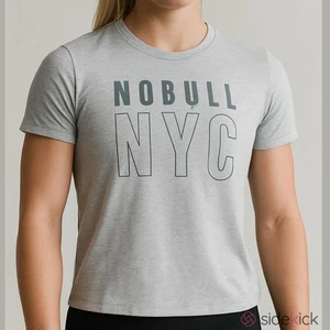 Neu mit Etikett Nobull Damen **LIMITED EDITION** NYC New York T-Shirt - Medium - meliert grau - Bild 1 von 5