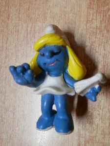 PUFFETTA CON BLOCK NOTES senza MATITA 1981 hong SMURF SCHLUMPF SCHTROUMPF PITUFO - Foto 1 di 1