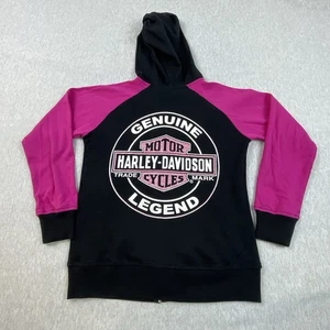 Felpa Harley Davidson bambina 7-8 full zip con cappuccio classica outdoor leggende - Foto 1 di 14