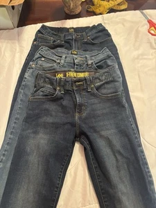 Set of 3 Lee Blue Jeans adjustable waistband Boys Size 12 slim - Picture 1 of 10