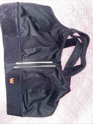 Luxe Shefit Black Moisture Wicking Fabric Style 110002 Stain Faded Tag NO PADS - Image 1 of 3