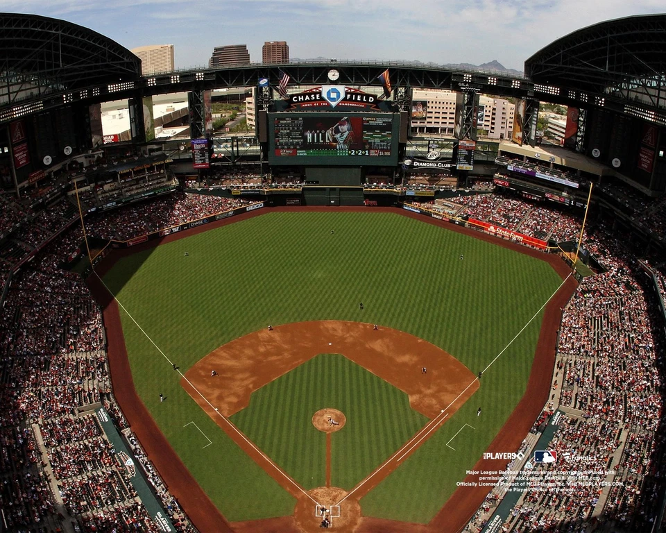 Chase Field Arizona Diamondbacks Unsigned Aerial General View Photo - Image 1 of 1