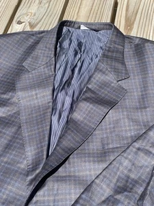 Coppley Sportcoat 56R REDA 130s Plaid Wool Custom Canada Luxury Jacket BIG GUY - Picture 1 of 12