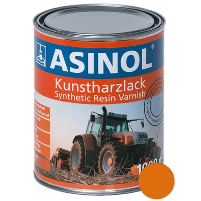 Kunstharzlack Lack Farbe Zaugg Schneepflug Orange 1000 ml 1 Liter ASINOL