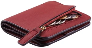 Wallet Women Rfid Blocking Small Compact Bifold Luxury Leather Pocket Wallet ... - Picture 1 of 7