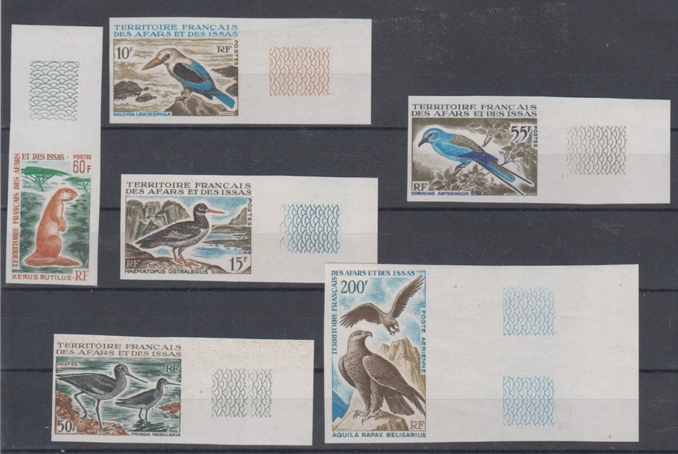 Afars Issas Bird/Kingfisher/Oystercatcher/Eagle Imperworning 310-14 C50 1967 全新无标签 — 第 1/1 张图片