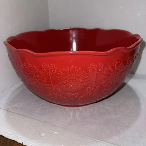 The Pioneer Woman Floral Burst Küche Servier Rührschüssel rot 10,75" LESEN - Bild 1 von 6