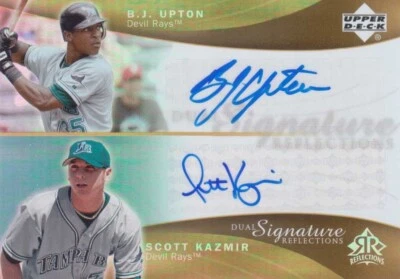 B.J. Аптон/Скотт Казмир 2005 Отражения Двойная Подпись Автограф #BUSK T2 - Изображение 1 из 2