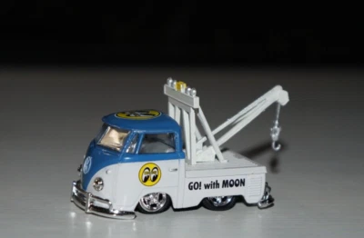 Mooneyes 1960 VW Volkswagen Tow Truck Micro bus 1:64 Diecast M2 Machines - Image 1 of 3