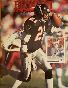 1992 Beckett Football Card Magazine Issue #32 - Deion Sanders & Warren Moon - Picture 1 of 2