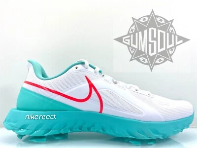 NIKE REACT INFINITY PRO GOLF SHOES WHITE HYPER PUNCH AURORA CT6620 177 sz 11 - Image 1 of 4