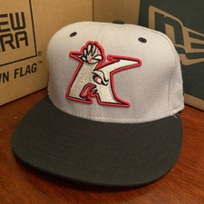 Vintage Kannapolis Intimidators MiLB New Era On Field Fitted Hat Size 7 1/8