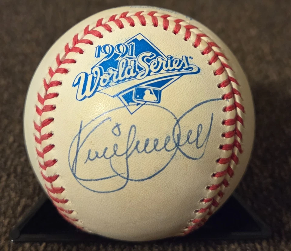 Rawlings (1991 World Series) - Kirby Puckett - Signed Baseball - JSA Certified - Image 1 of 4