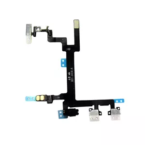 Power Button Volume and Silent Switch Keypad Fits For Apple iPhone 5 - Black - Picture 1 of 3