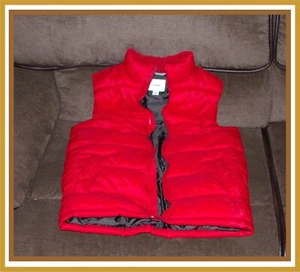 OLD NAVY _ RED _ WINTER PUFFER VEST _ SIZE MED - Picture 1 of 2