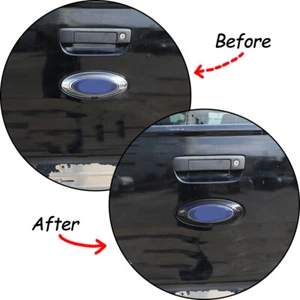 Gloss Black Tailgate Rear Emblem Bezel Cover Trim Fits Ford Ranger 2015-2022 - Picture 1 of 12