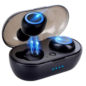 Wireless Earbuds for iphone Samsung Android Bluetooth Earphone IPX7 Waterproof - Picture 1 of 25