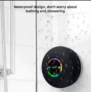 Portable Bluetooth Speaker with Suction Cup Waterproof Bathroom Shower Speaker - Picture 1 of 7