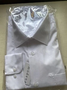 Modena Men’s Long Sleeve Dress Shirt 19 34/35 - Picture 1 of 15