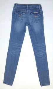 Pantalones de mezclilla ajustados Hudson para niñas talla 14 (28,5 L) exclusivos bolsillos con solapa en punta elásticos - Imagen 1 de 9