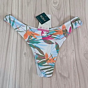Roxy Printed Beach Classics - Cheeky Bikini Bottoms for Women Size M MEDIUM 10 - Picture 1 of 5