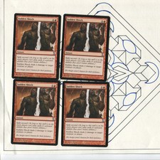   4X  SUDDEN SHOCK  TIME SPIRAL  MAGIC THE  GATHERING  PLAYSET  MTG