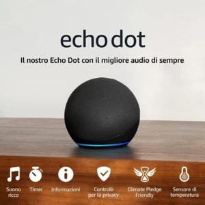 Echo Dot (Ultimo modello) | Altoparlante intelligente Wi-Fi e Bluetooth - Foto 1 di 20