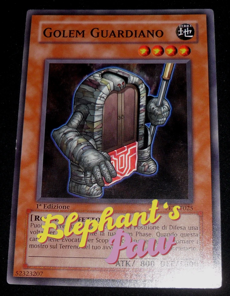 Yugioh - Golem Guardiano COMUNE - FET-IT025 1° Edizione - Immagine 1 di 1