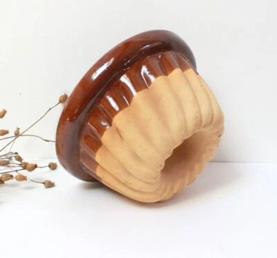 Ancien moule à kouglof en terre - Photo 1/4