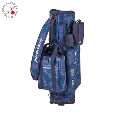 Bolsa de carro de golf todo en uno Le Coq Sportif 9x47" 6 vías 2024 almacenamiento de zapatos 2024 azul marino Foto 1 de 4