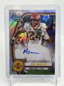 2024 Bowman University Chrome Abu Sama III Prospect Auto Refractor #/299 RC 1st - Picture 1 of 2