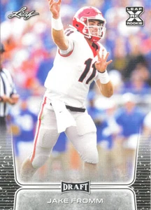 LEAF-DRAFT Jake Fromm RC BILLS GIANTS COMMANDERS LIONS Georgia BULLDOGS - Picture 1 of 1
