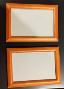 Bilderrahmen Holz 2er Set 10,5 x 14 cm außen, 7,8 x 11,8 cm Ausschnitt - Bild 1 von 2
