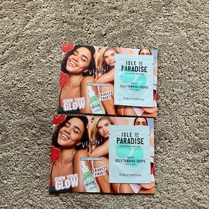 2x Isle of Paradise Self Tanning Drops MEDIUM Sample 0.7ml each - Picture 1 of 2