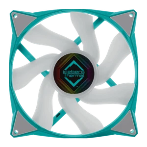 Iceberg Thermal IceGALE ARGB Case Fan 140 mm Single Pack Teal ICEGALE14A-D0A - Picture 1 of 5
