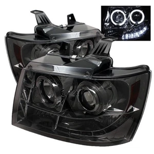 Spyder Smoke Projector Headlights LED Halo for 07-14 Avalanche, Suburban, Tahoe - Picture 1 of 3