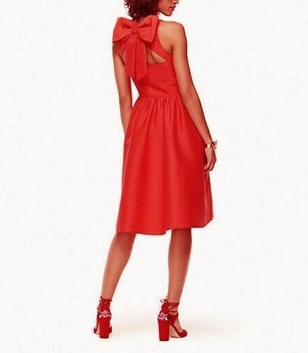 Abito da sposa o da festa ritagliato Kate Spade in rosso taglia 8 pezzi di ricambio £378