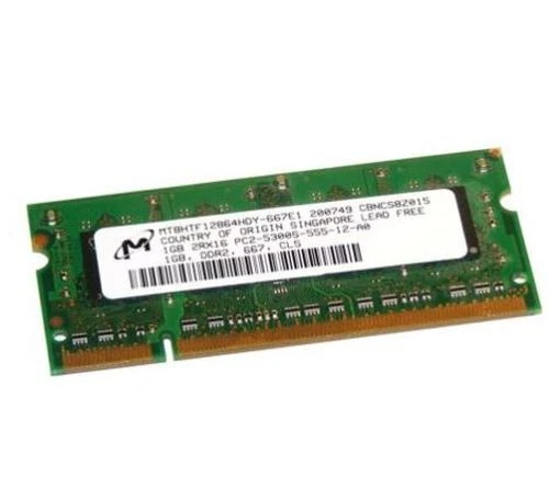 MODULO SODIMM 1GB MICRON MT8HTF12864HDY-667E1 (A/N MT8HTF12864HDY-667E1) usato - Immagine 1 di 1