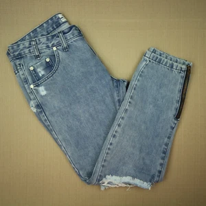 One Teaspoon Freebirds Skinny Jeans Women's Sz 26 Zipper Ankle Distressed Denim - Picture 1 of 11