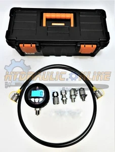 High Pressure Digital Hydraulic Test Kit 700BAR/10000PSI Optional Cat Test Point - Picture 1 of 24