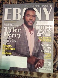 2011 AUGUST EBONY MAGAZINE - TYLER PERRY COVER BLACK WEALTH ISSUE - Bild 1 von 2
