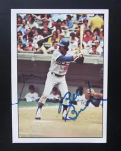 1975 SSPC BASEBALL BILL BUCKNER #91 AUTOGRAPHED SIGNED CARD LA DODGERS D.2019 - Picture 1 of 1