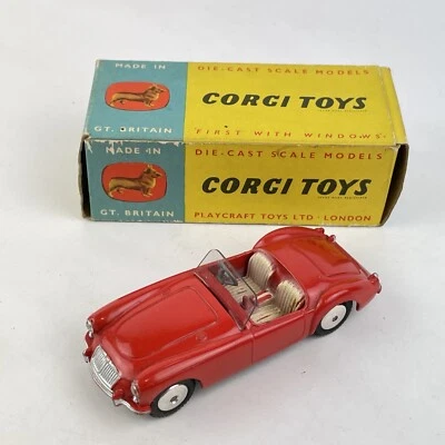 Boxed Corgi Toys 302 MGA Sports Car Red - Image 1 of 4